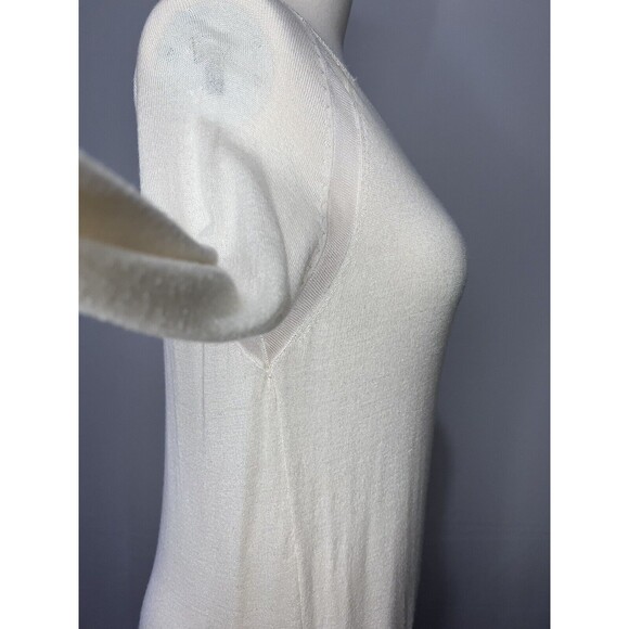 Vince Women's Size Small Sweater Wool Silk Blend Lightweight Cream Scoop Neck - Picture 4 of 7